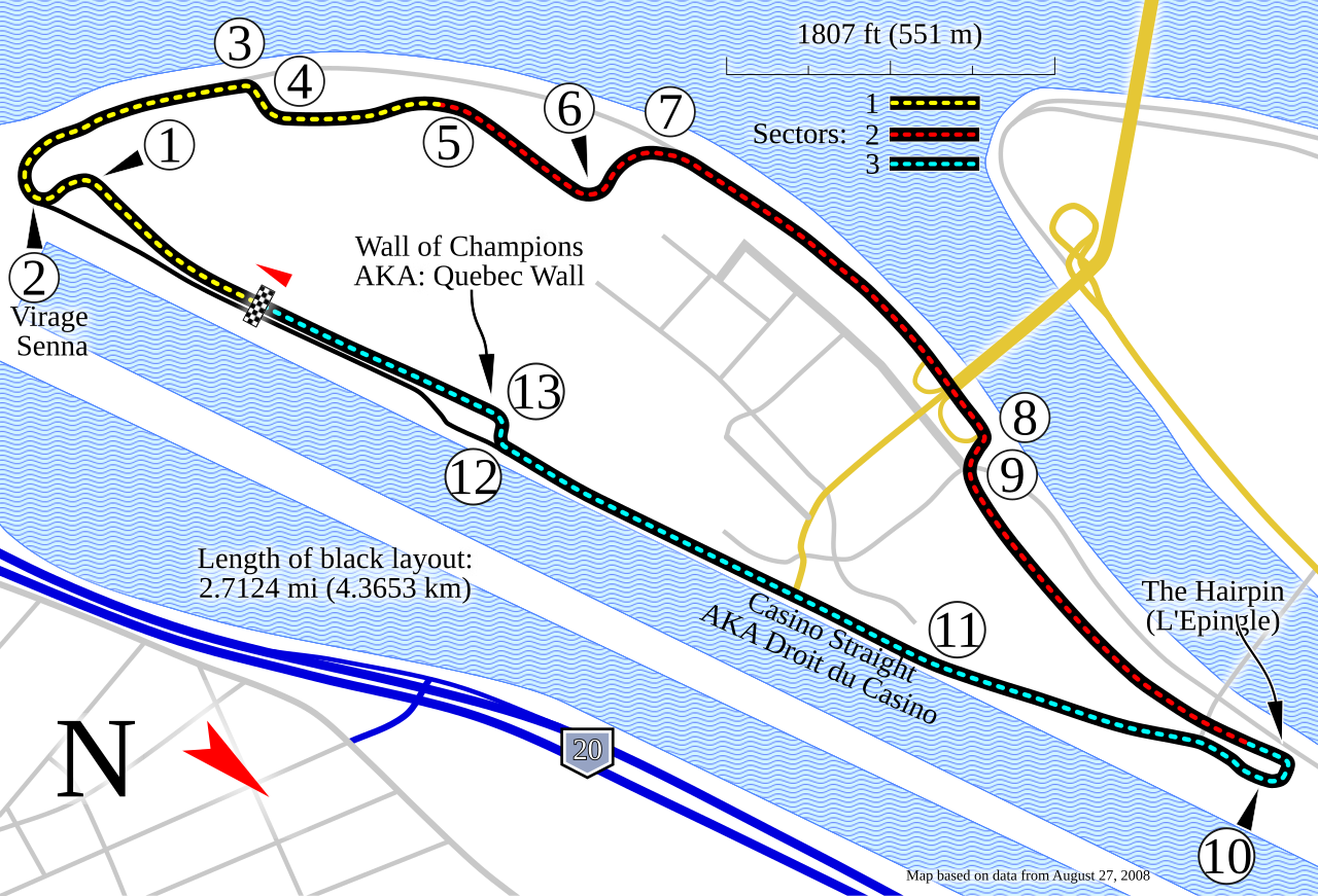 Circuit gilles villeneuve