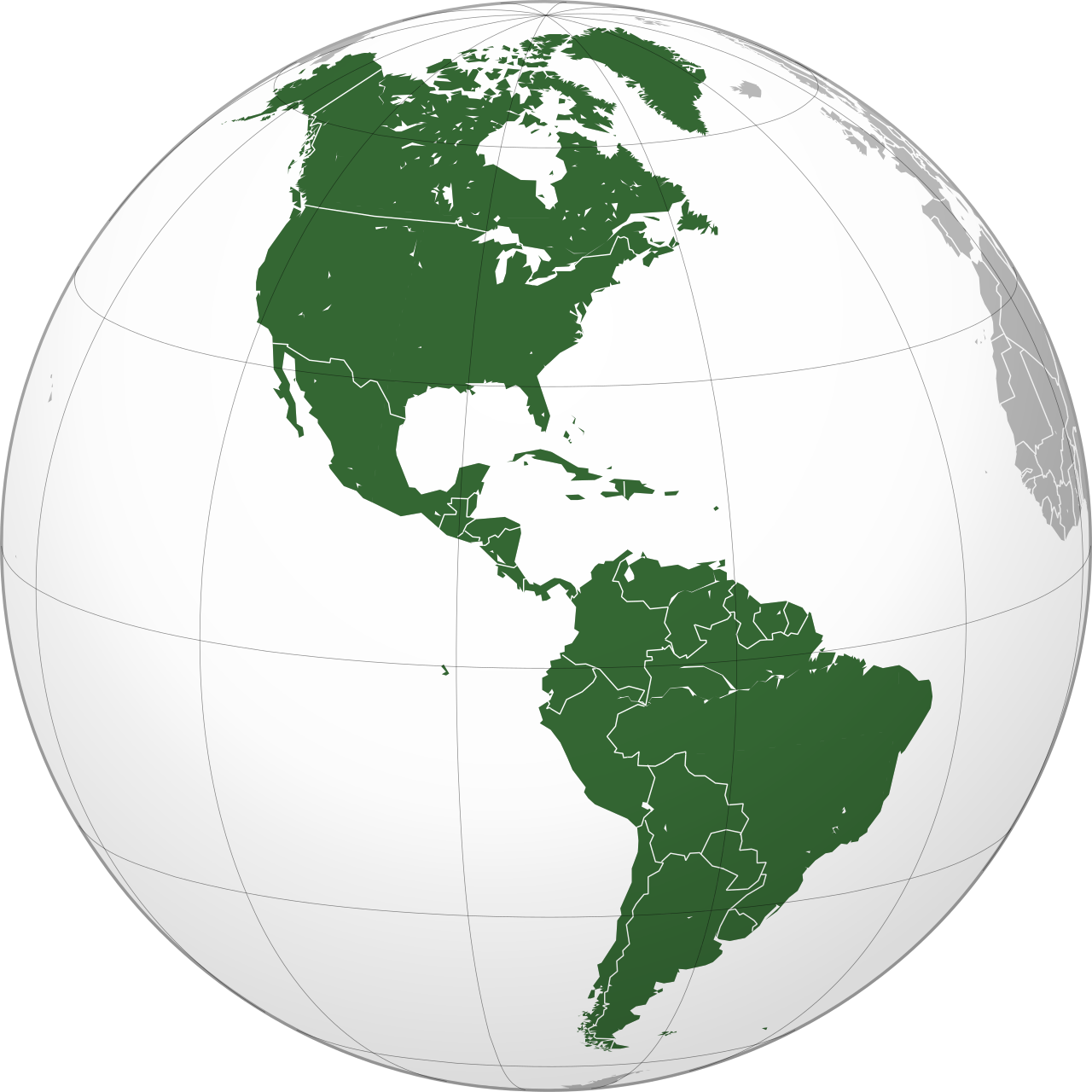 Vue d'ensemble de la géographie et de l'histoire des Amériques du Nord et du Sud