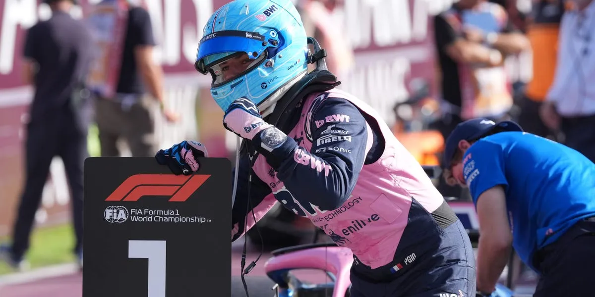 Pierre Gasly célèbre sa première pole position en Formule 1 lors du Grand Prix d'Italie à Monza