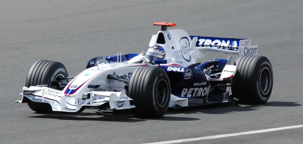 La BMW Sauber F1.07 pilotée par Nick Heidfeld lors de la saison 2007