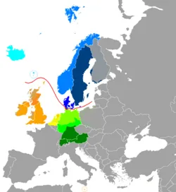Le profil de l'évolution des langues germaniques occidentales et de leur riche diversité lexicale