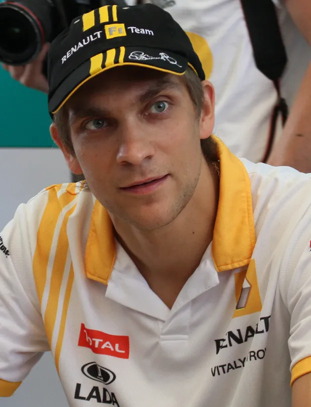 Vitaly Petrov au volant de sa monoplace lors de son passage marquant en Formule Un